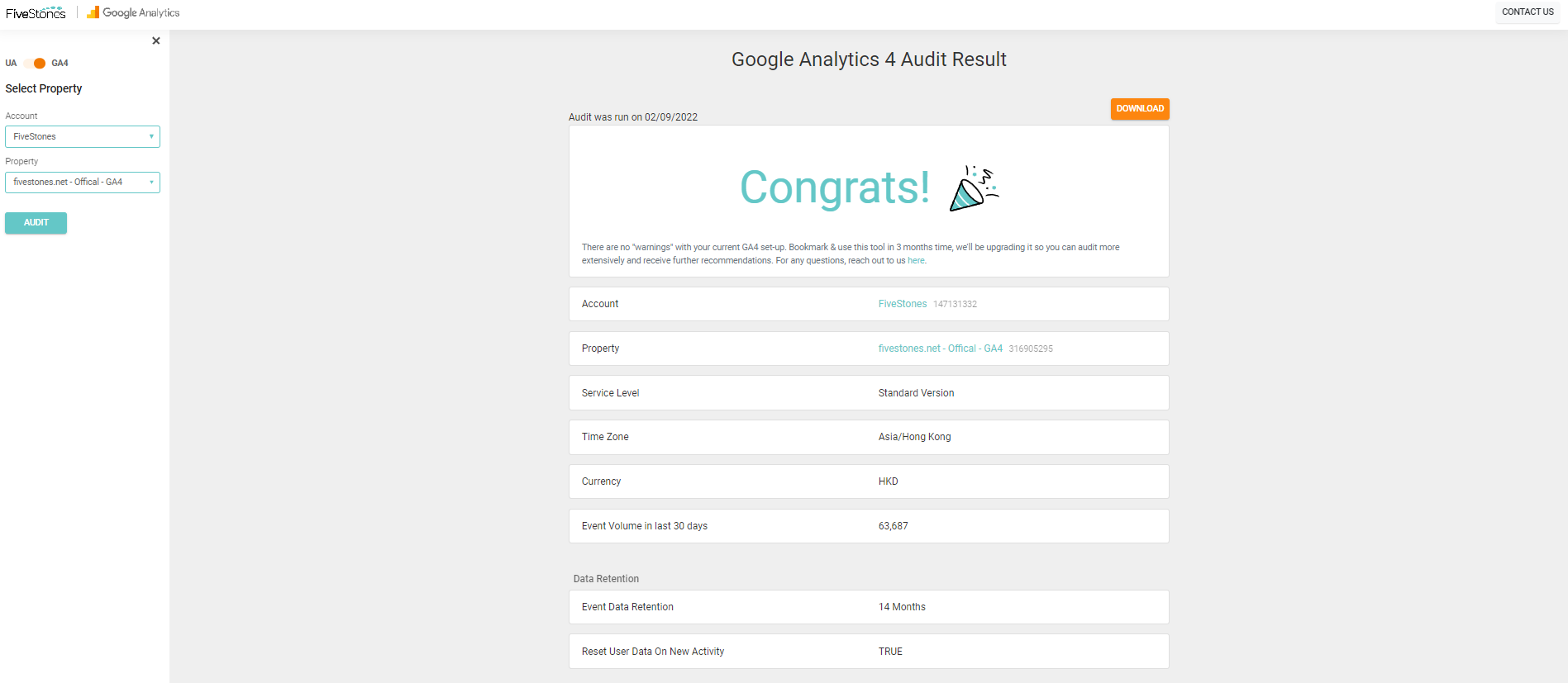 GA4 Audit tool 1 113