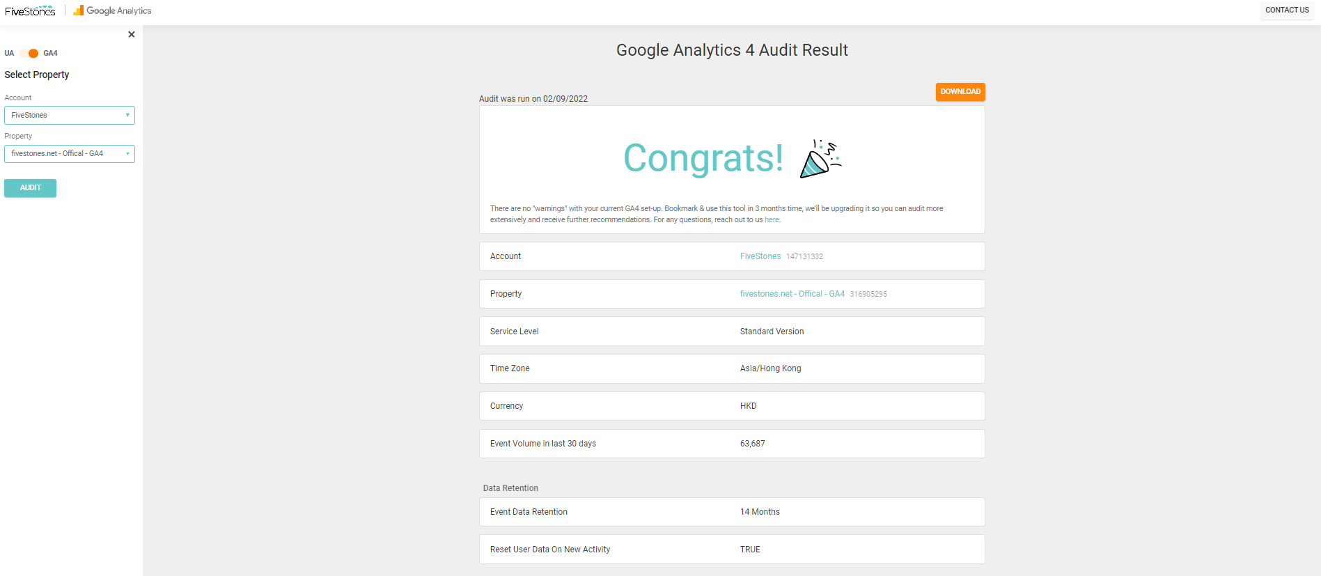 GA4 Audit tool 1 59