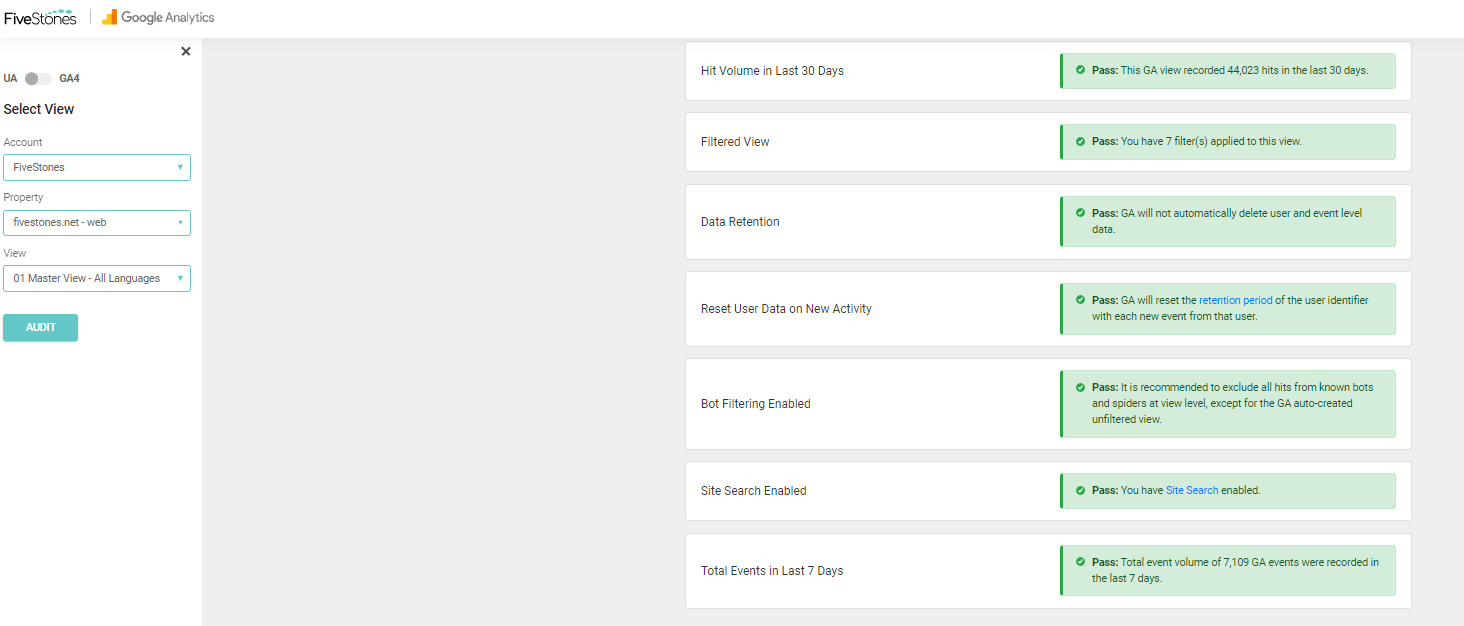 GA4 Audit tool 2 2