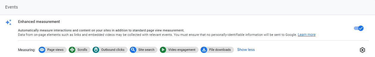 GA4 Enhanced Measurement 89